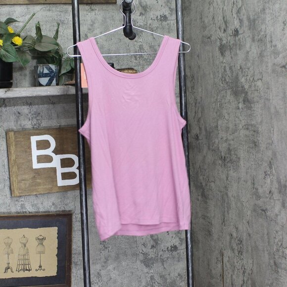 NWT State Of Day Womens Ribbed Sleep Tank Top 100180162MS Mauve Orchid Purple XL - Picture 3 of 5